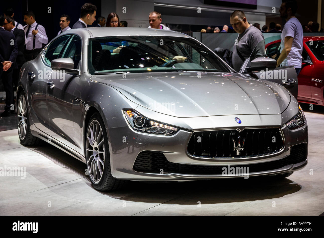 GENEVA, SWITZERLAND - MARCH 8, 2017: Maserati Ghibli car showcased at the 87th Geneva International Motor Show. Stock Photo