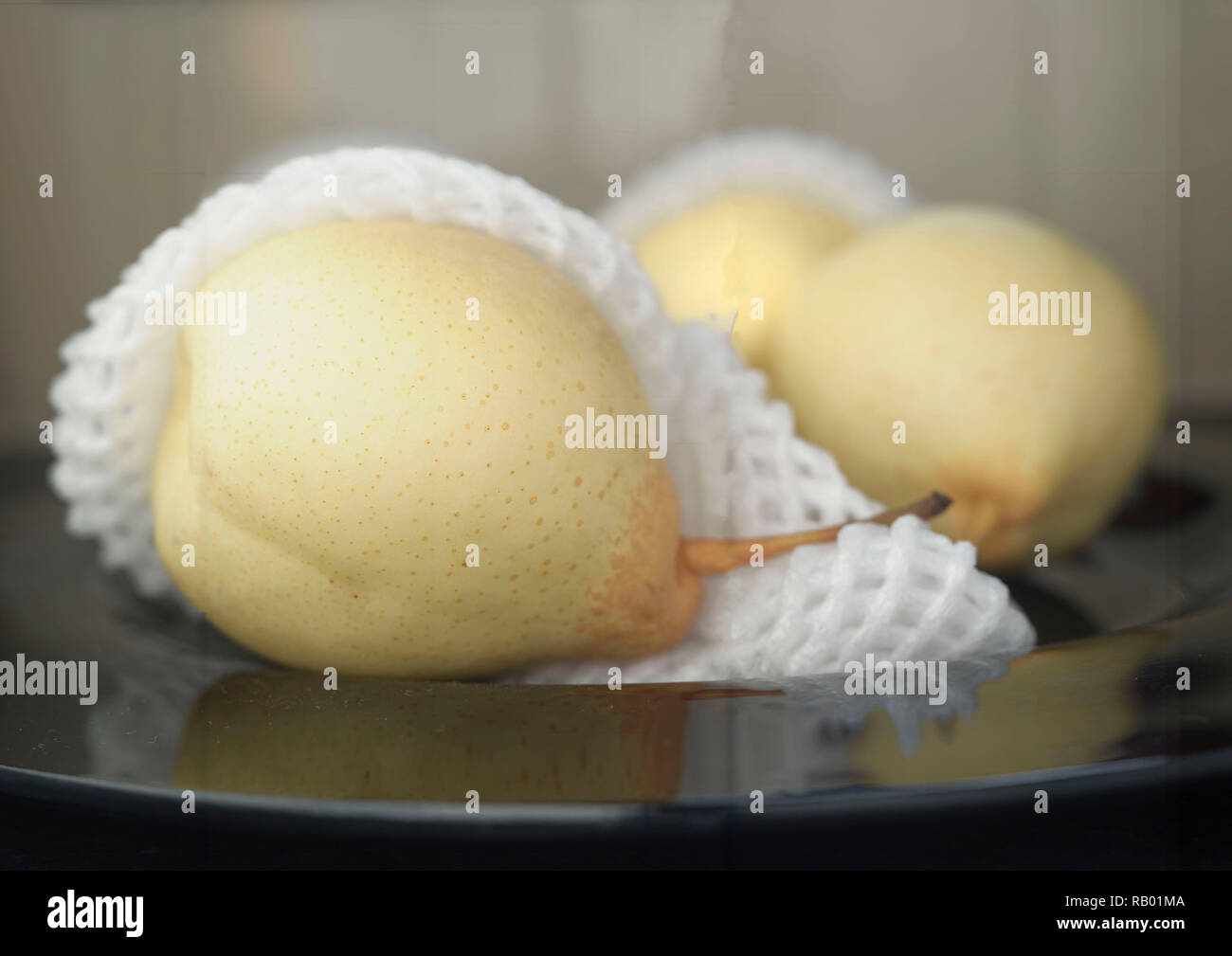 Chinese pears fruit still-life photograph Stock Photo