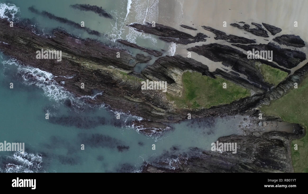 Aerial view of Sherkin Island coast Stock Photo Alamy