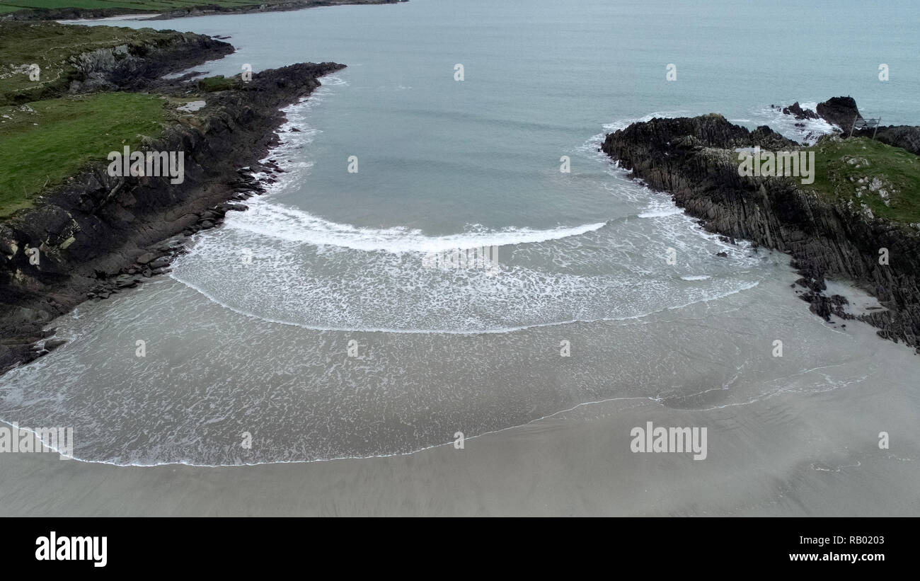 Aerial view of Sherkin Island coast Stock Photo Alamy
