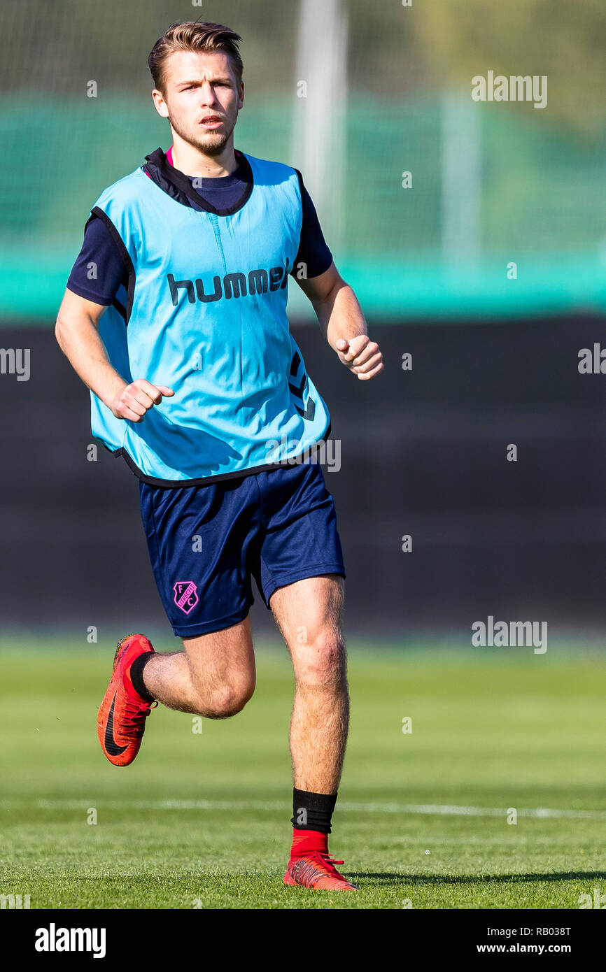 LA MANGA, Spanje, 05-01-2019, football, La Manga Club Resort, Dutch eredivisie, season 2018/2019, FC Utrecht player Tim Brinkman, during training camp Utrecht in La Manga 5-01-2019, Stock Photo