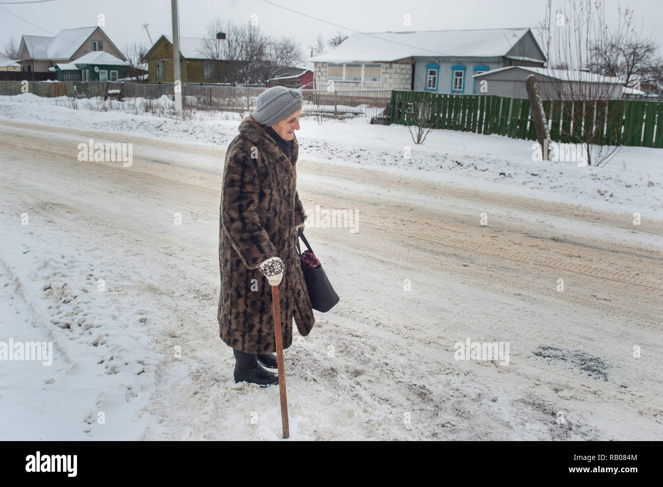 Rasskazovsky District, Tambov region, Russia. 5th Jan, 2019. Russian ...