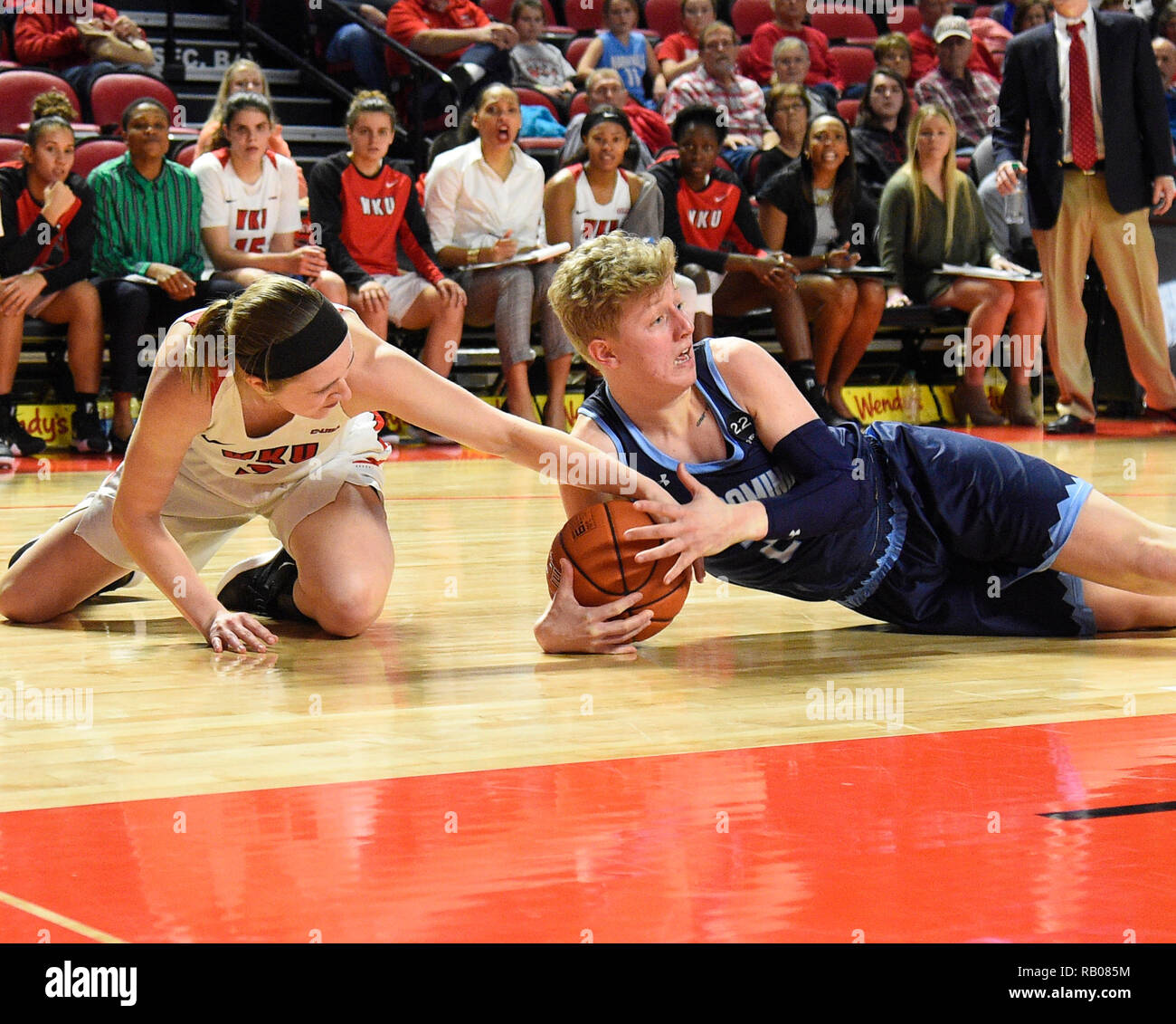 Kentucky, USA. Jan. 5, 2019; Western Kentucky Lady Toppers guard