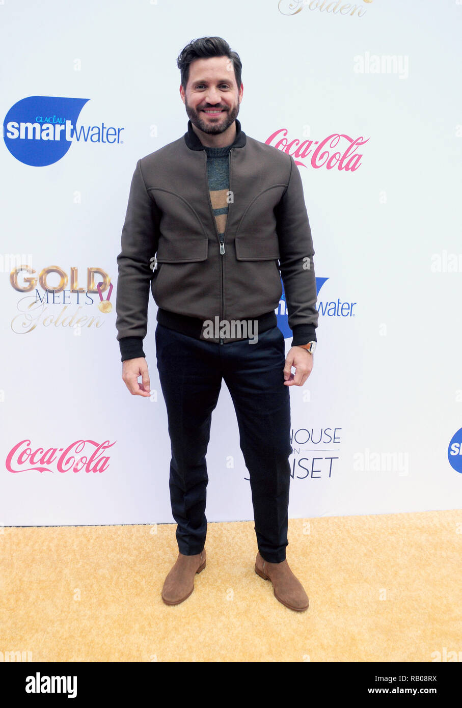 California, USA. 5th Jan 2019. Actor Edgar Ramirez attends the 6th Annual  Gold Meets Golden hosted by Nicole Kidman and Nadia Comaneci on January 5,  2019 at The House on Sunset in