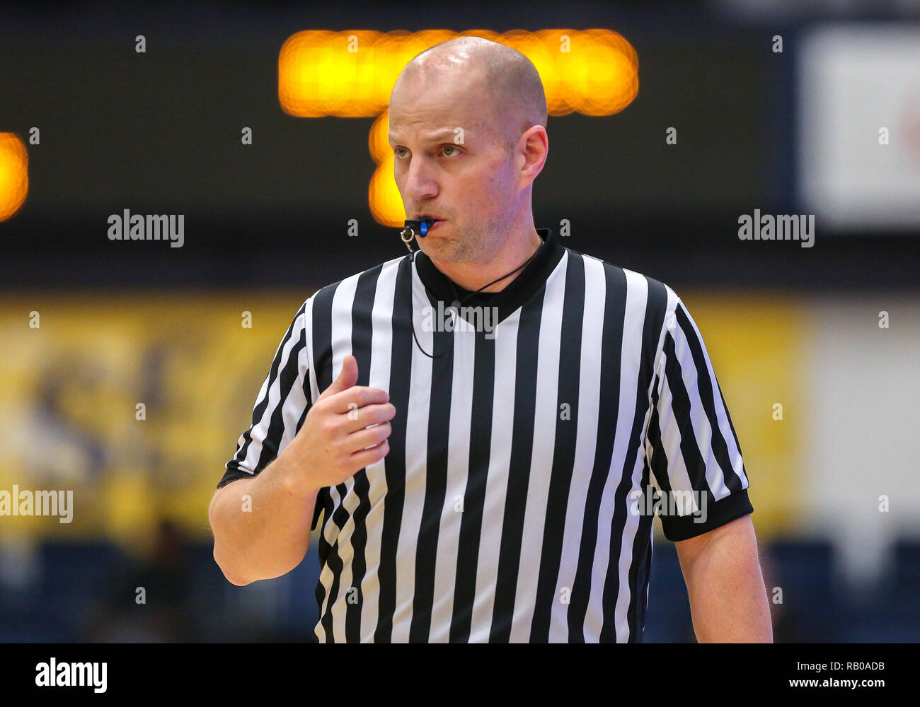 The referee looks on hires stock photography and images Alamy