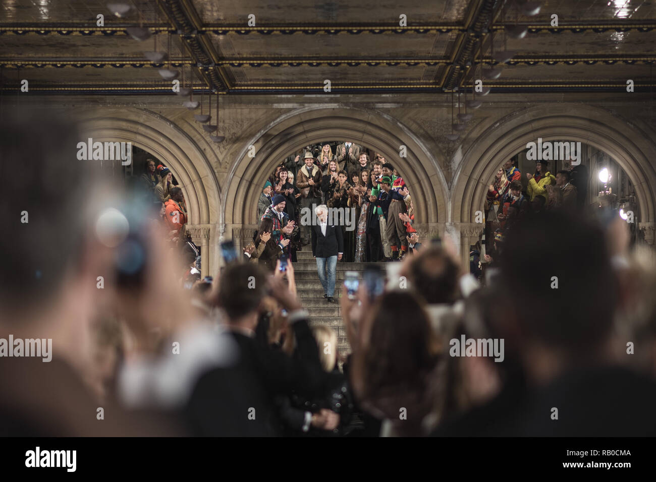 Fashion designer Ralph Lauren walks the runway for Ralph Lauren fashion show during New York Fashion Week on September 7, 2018 in New York City. 7th Sep, 2018. Credit: Wonwoo Lee/ZUMA Wire/Alamy Live News Stock Photo