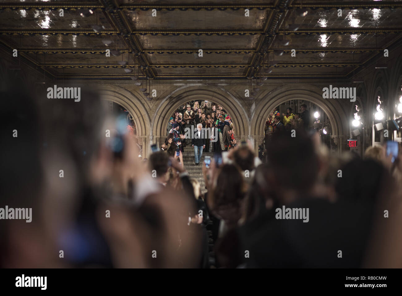 Fashion designer Ralph Lauren walks the runway for Ralph Lauren fashion show during New York Fashion Week on September 7, 2018 in New York City. 7th Sep, 2018. Credit: Wonwoo Lee/ZUMA Wire/Alamy Live News Stock Photo