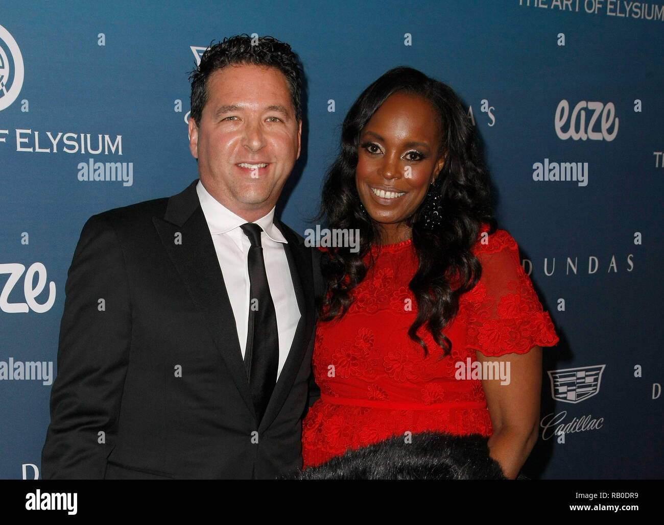 California, USA. 5th Jan 2019. Nyakio Kamoche Grieco, David Grieco attends HEAVEN, presented by The Art of Elysium, on January 5, 2019 in Los Angeles, California. Photo: imageSPACE/MediaPunch Credit: MediaPunch Inc/Alamy Live News Stock Photo