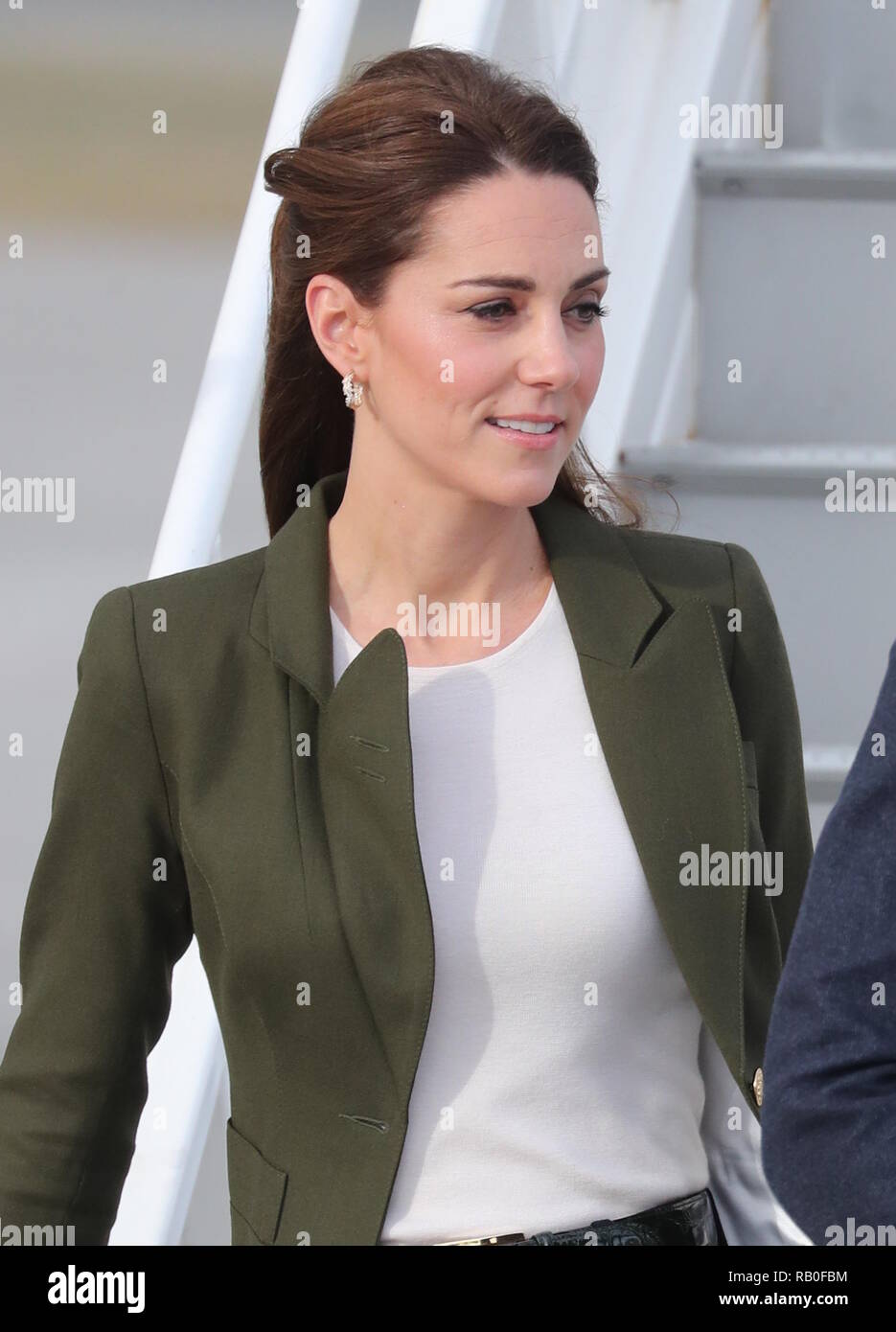 The Duke and Duchess of Cambridge visit service personnel at RAF