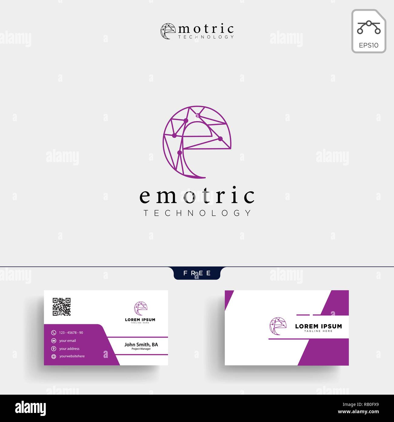 minimal E initial logo template vector illustration and stationery ...
