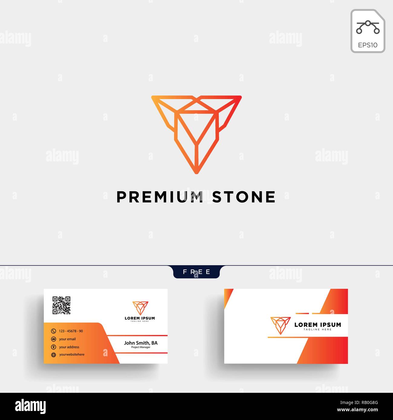 Diamond Stone Jewelry Logo Template Vector Illustration And