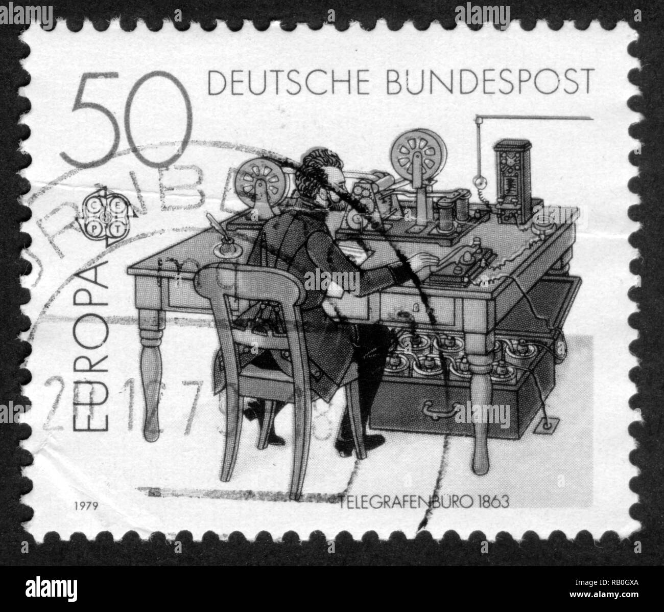 Stamp print in Germany Stock Photo Alamy