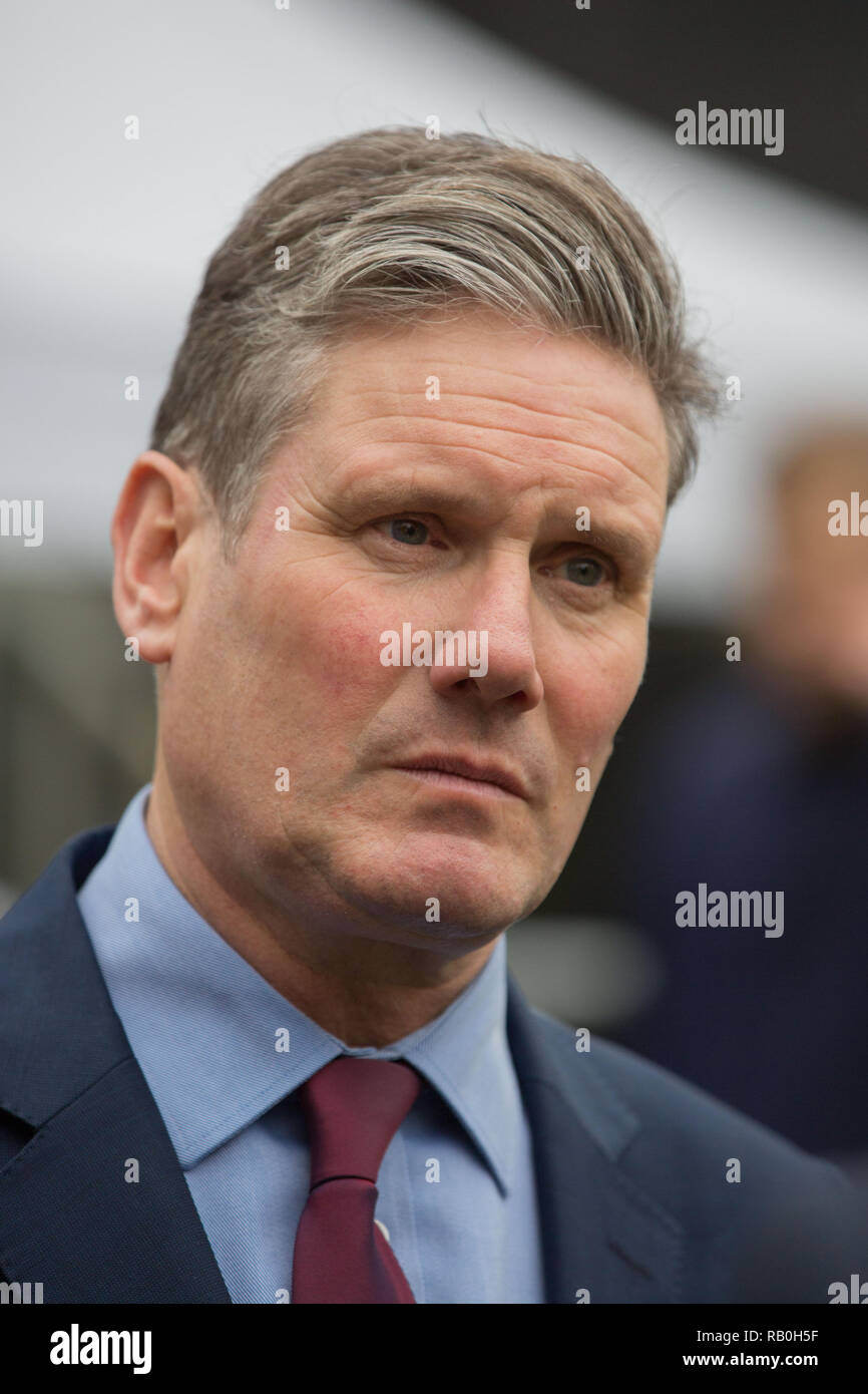 Labour Shadow Secretary of State for Exiting the European Union. Sir Keir Starmer KCB QC, being interviewed on College Green, Westminster.  Featuring: Sir Keir Starmer KCB QC Where: London, United Kingdom When: 05 Dec 2018 Credit: Wheatley/WENN Stock Photo