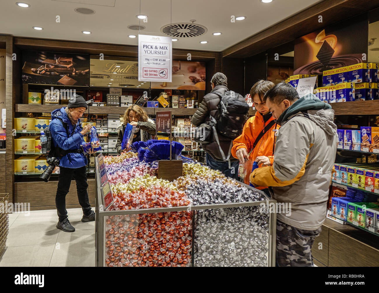 Jungfrau, Switzerland Oct 20, 2018. Lindt Chocolate Shop in