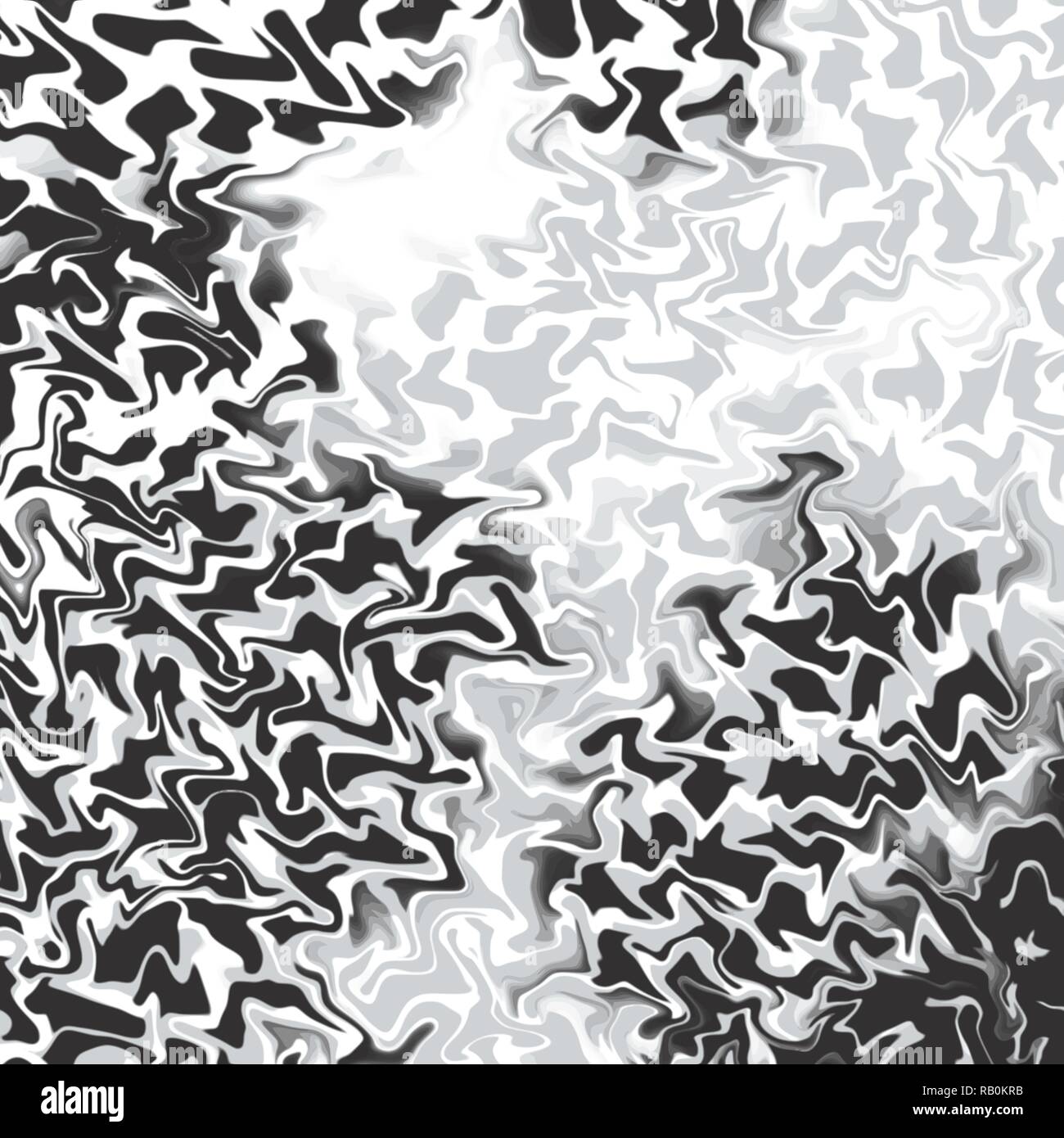 black and grey scribble waves hand drawn background pattern, vector ...