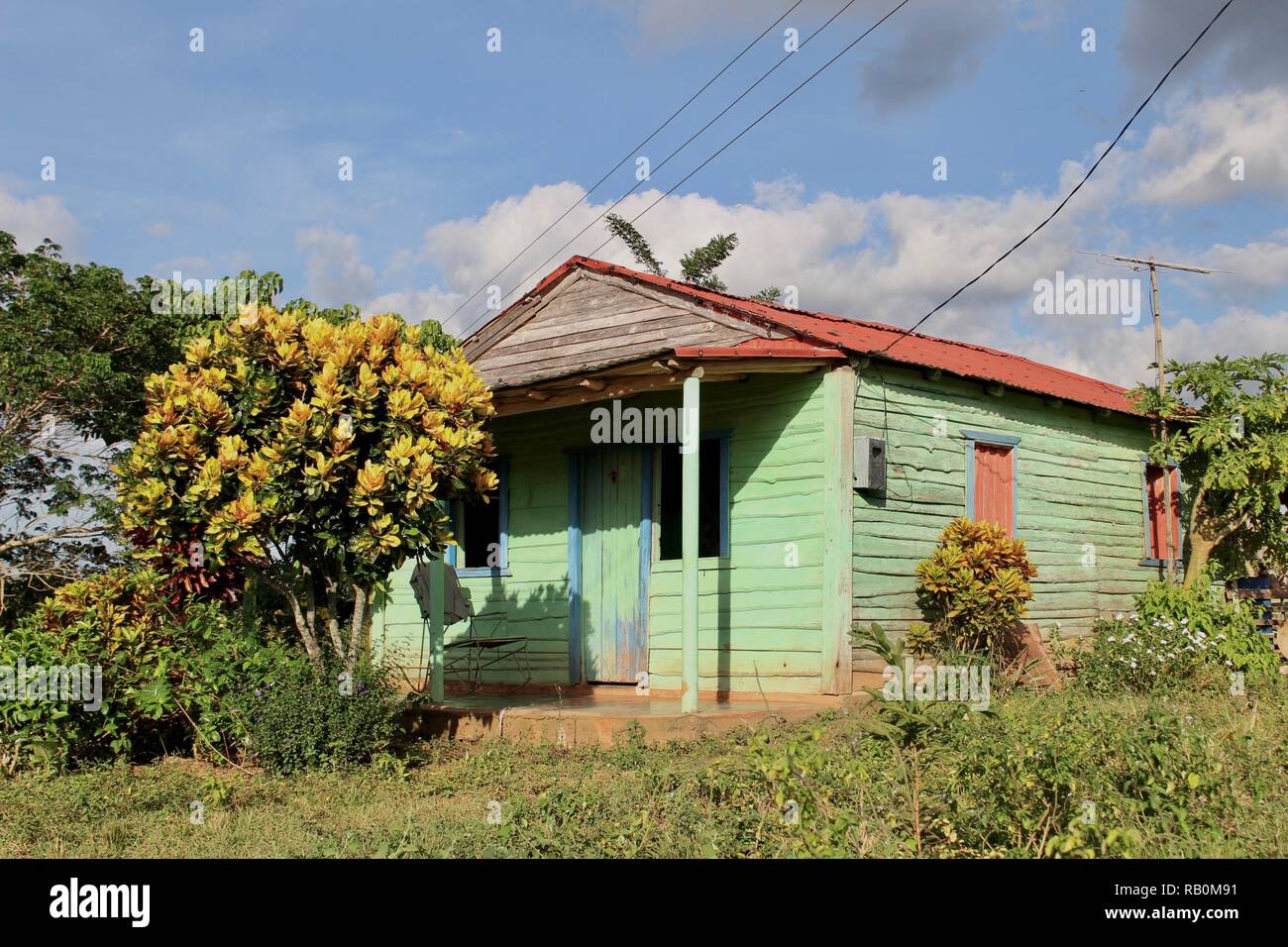 rural house in Cuba Stock Photo