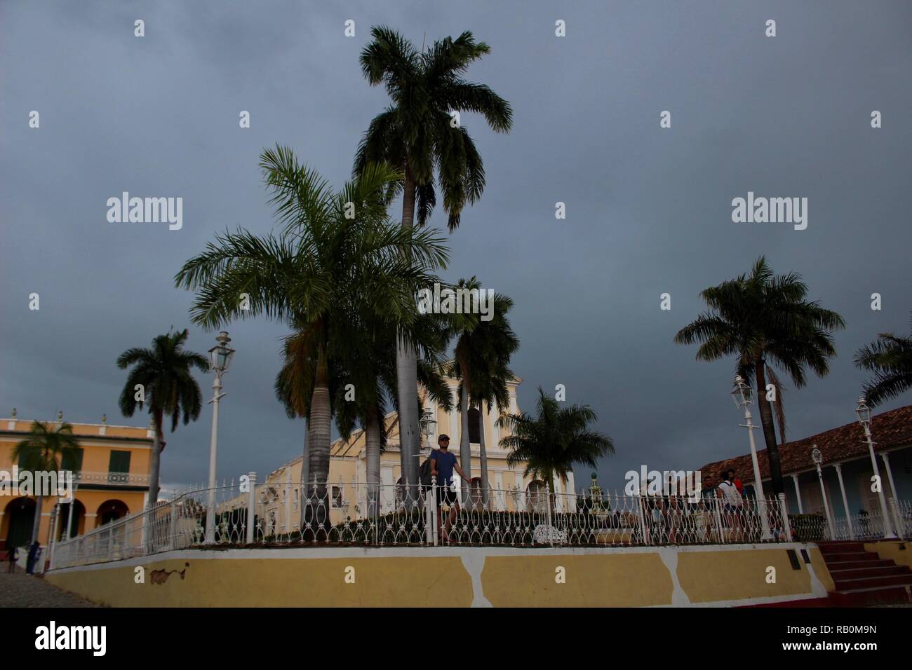 Storm brewing in Trinidad, Cuba Stock Photo