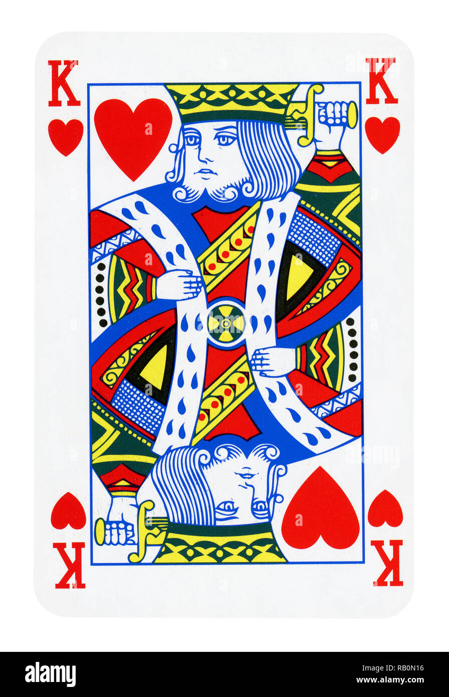 King of Hearts isolated on white (clipping path included Stock Photo - Alamy