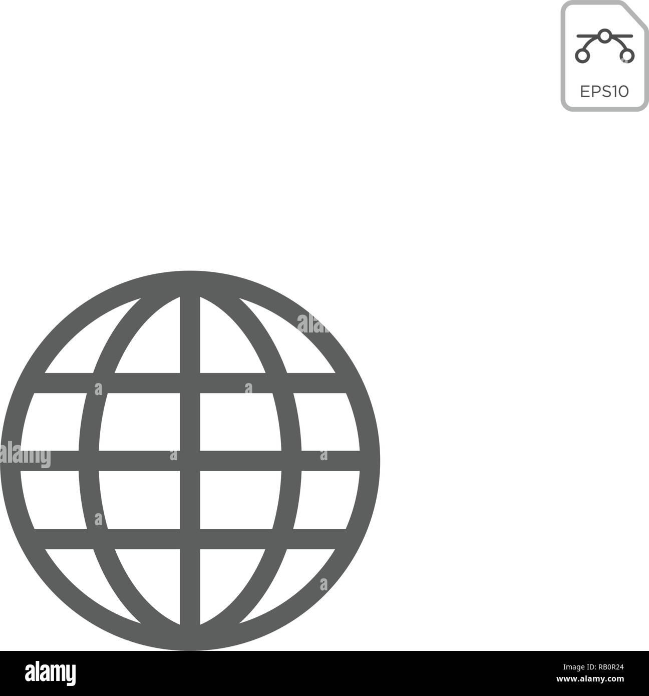 Earth globes isolated on white background. Flat planet Earth icon ...