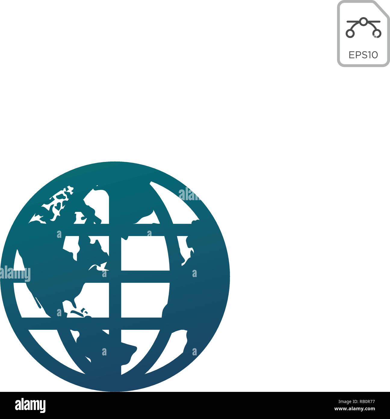 Earth globes isolated on white background. Flat planet Earth icon ...