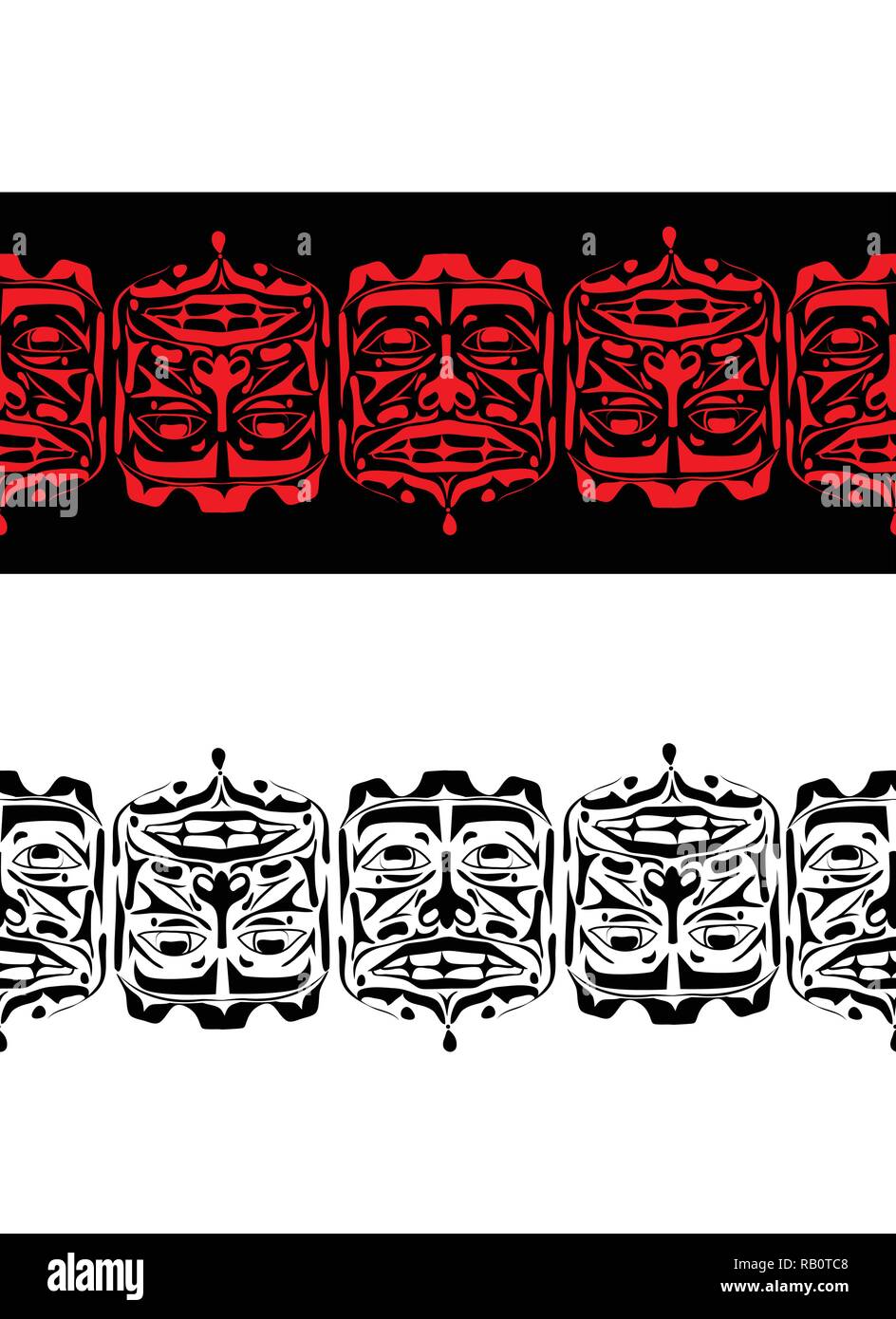 Vector illustration abstract native north american seamless pattern ...