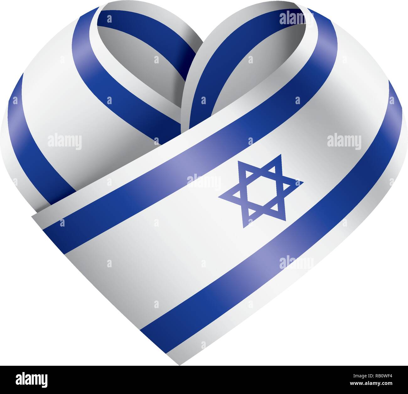 Israel flag, vector illustration on a white background Stock Vector ...