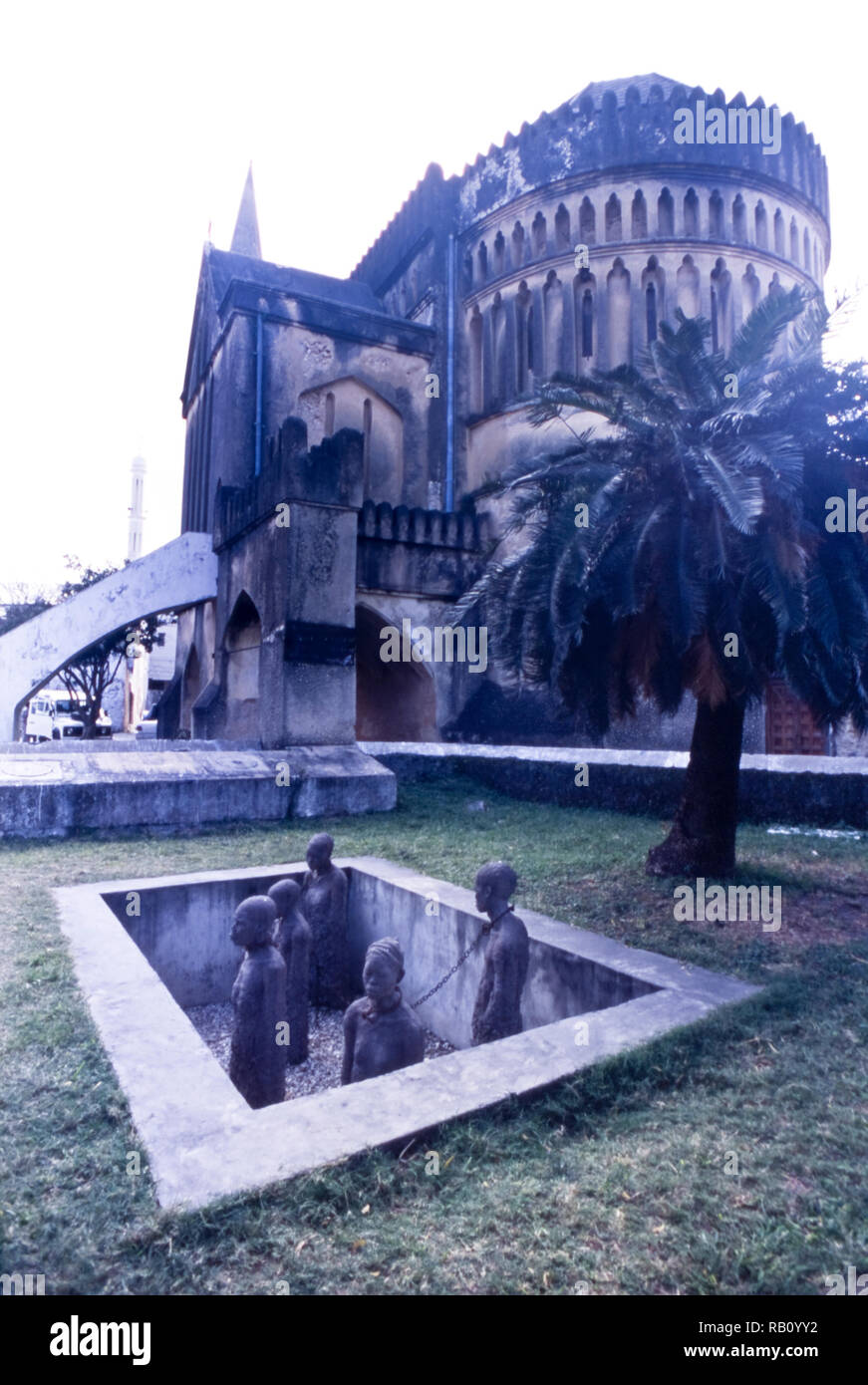 Old Slave Market/Anglican Cathedral in Stone Town, Zanzibar, Tanzania, Africa Stock Photo