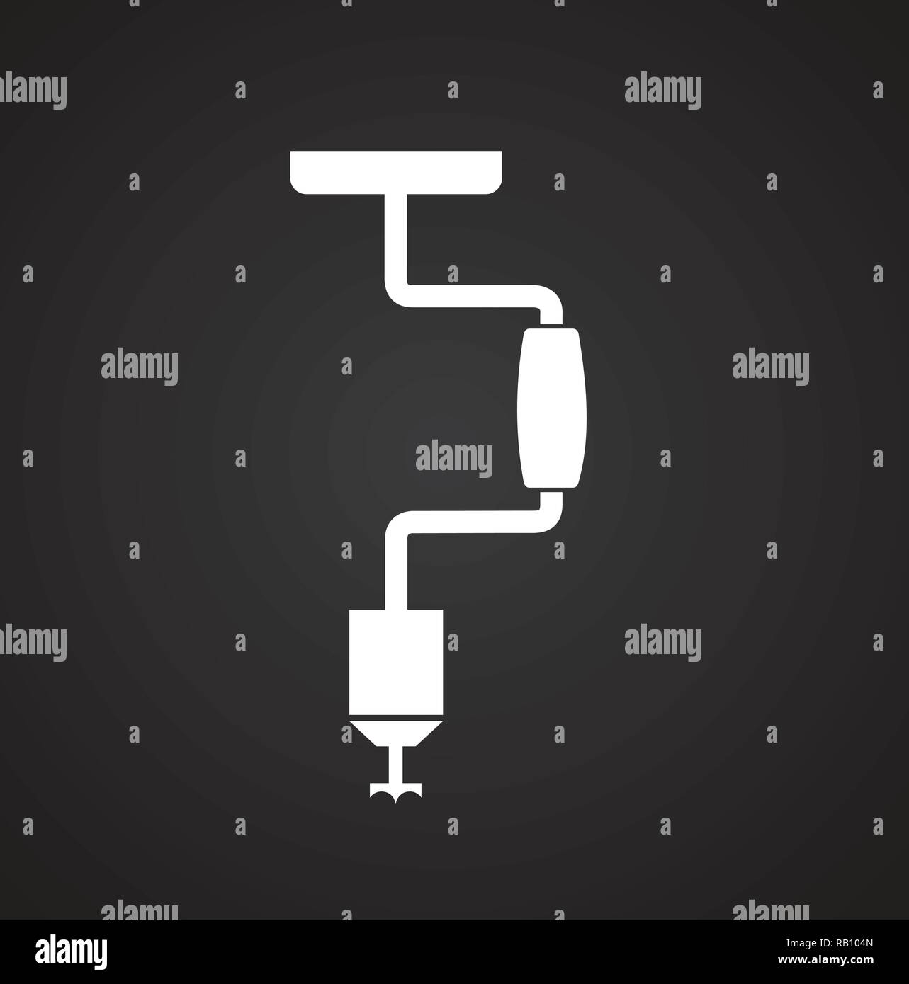 Tool icon on black background for graphic and web design, Modern simple ...