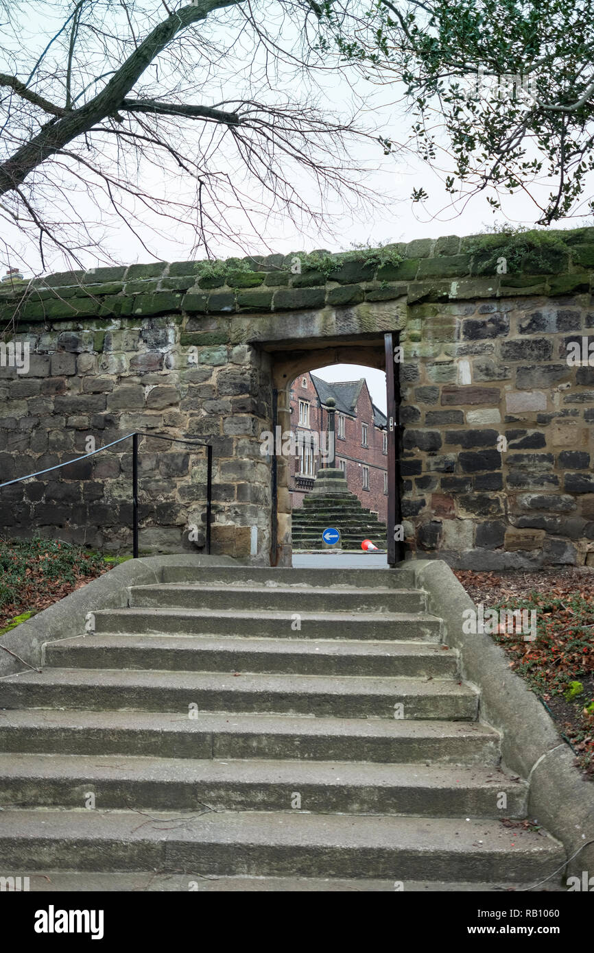 Scene in Repton town center, Derbyshire, UK Stock Photo Alamy
