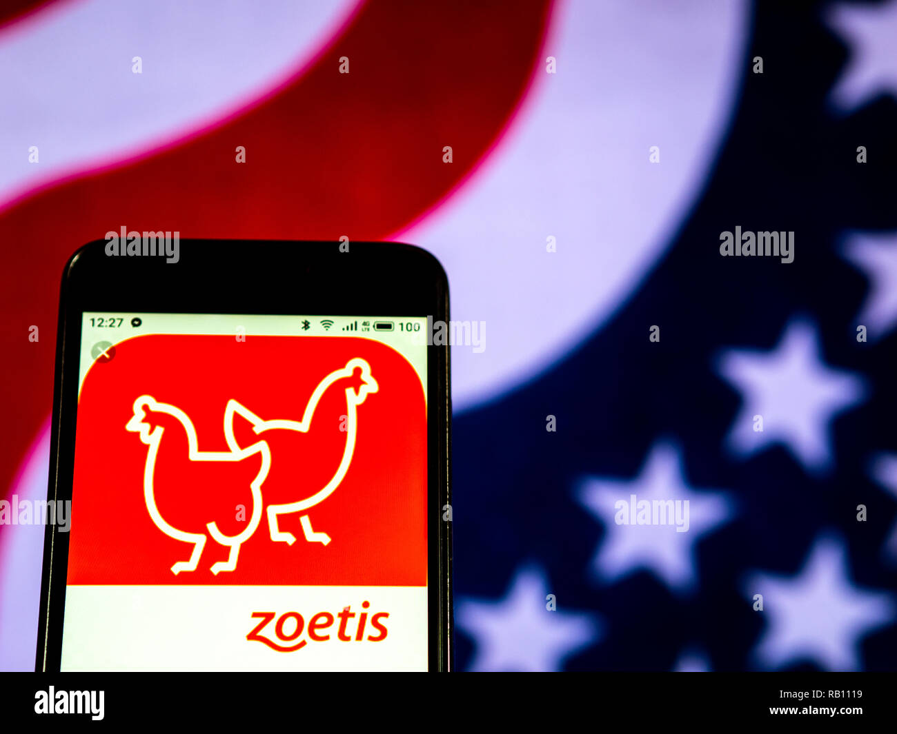 Zoetis Company logo seen displayed on smart phone Stock Photo - Alamy