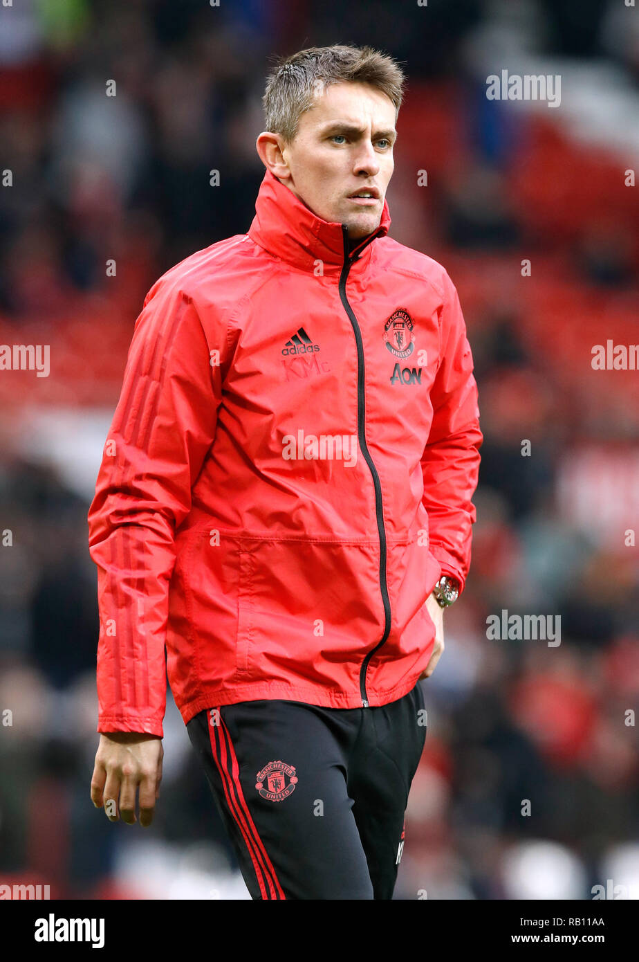 Manchester United coach Kieran McKenna during the Emirates FA Cup