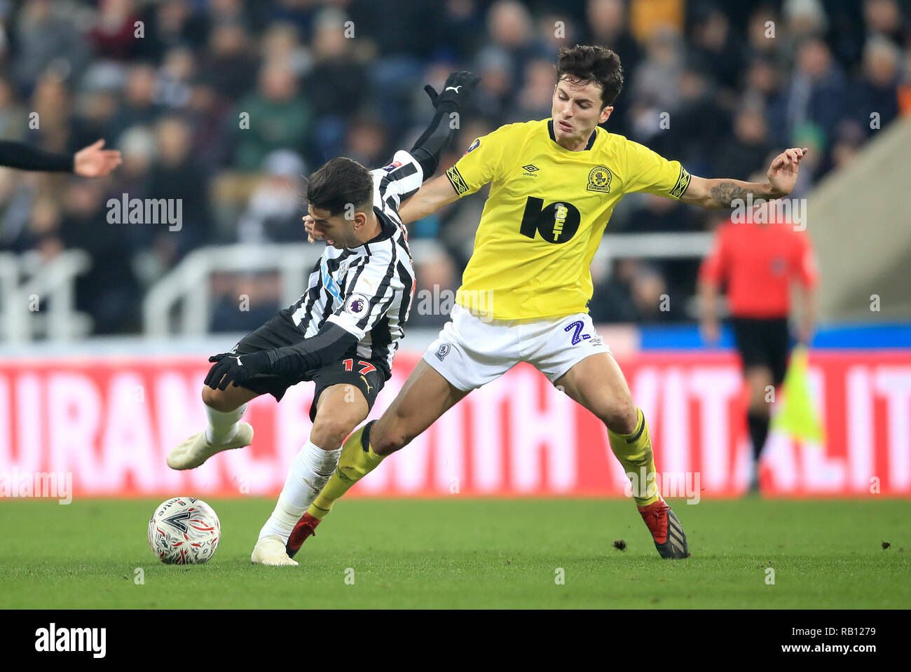 Blackburn Rovers' Lewis Travis competing with Millwall's George News  Photo - Getty Images