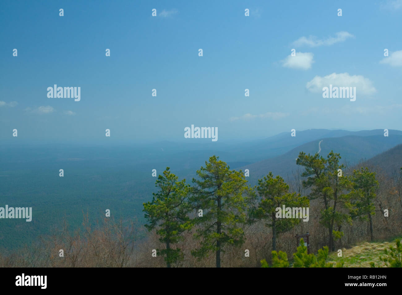 Ouachita Mountains in Oklahoma, Seen From the Talimena Drive Stock