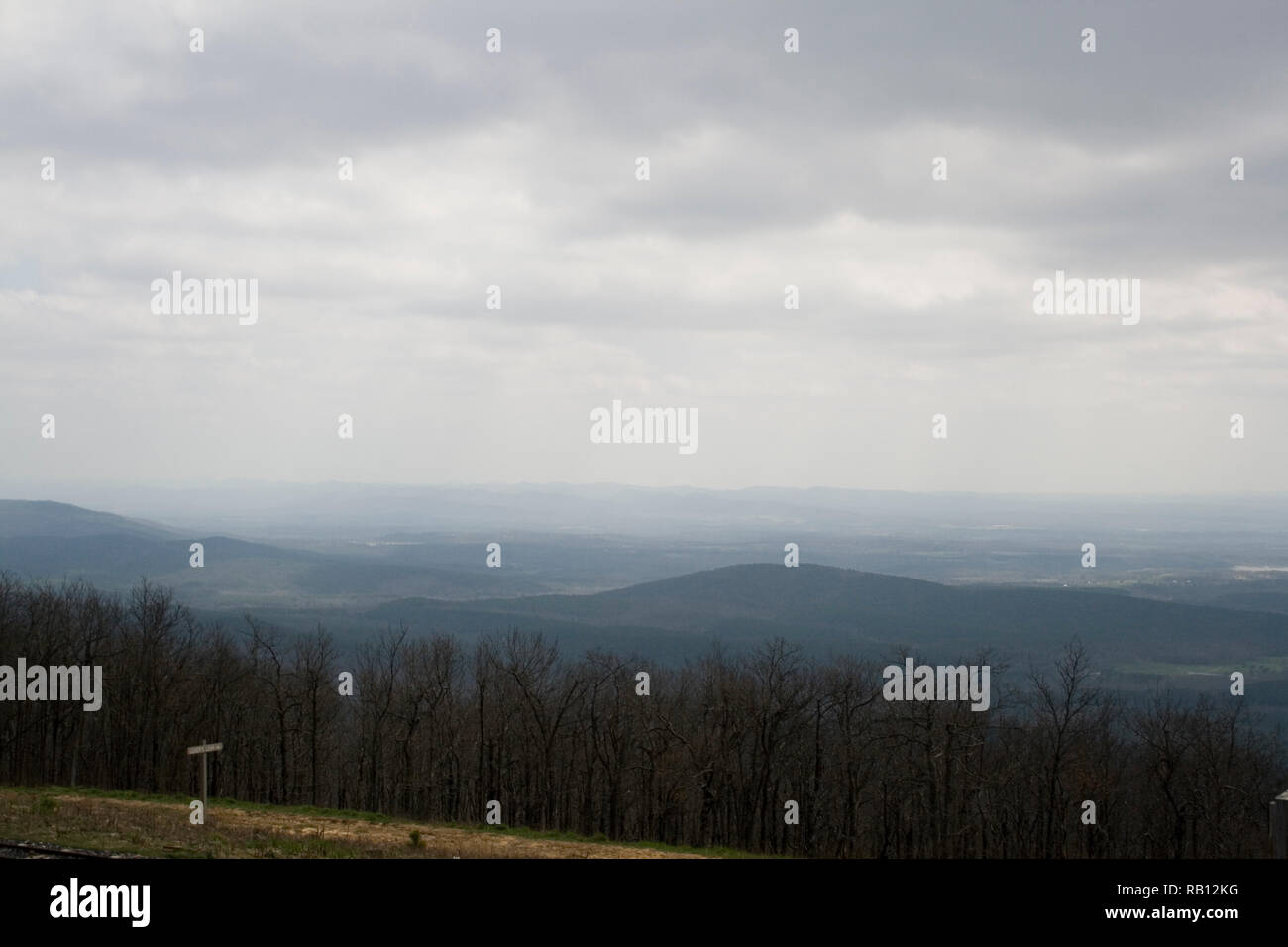 Ouachita Mountains in Oklahoma, Seen From the Talimena Drive Stock