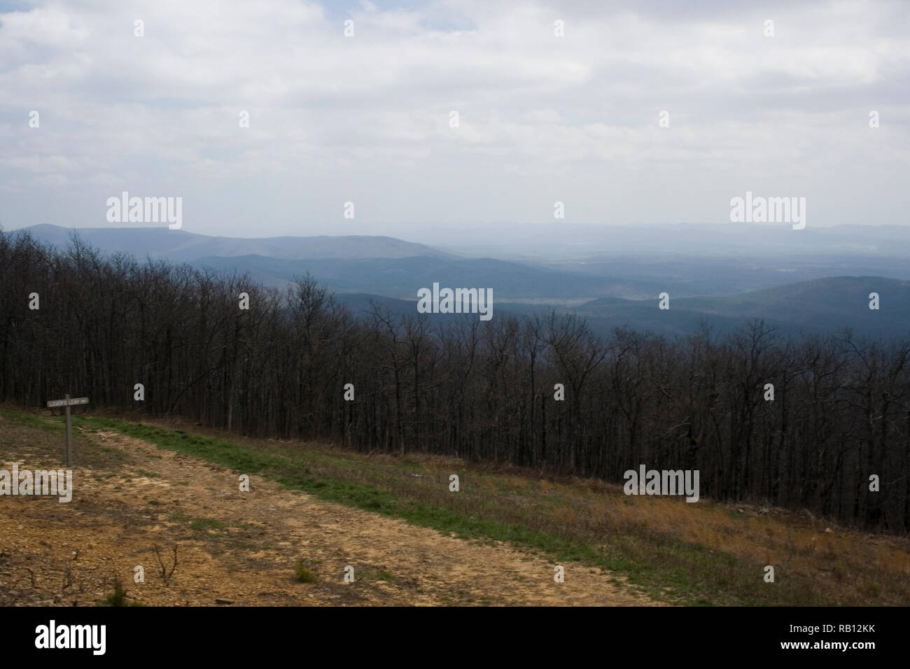 Ouachita Mountains in Oklahoma, Seen From the Talimena Drive Stock