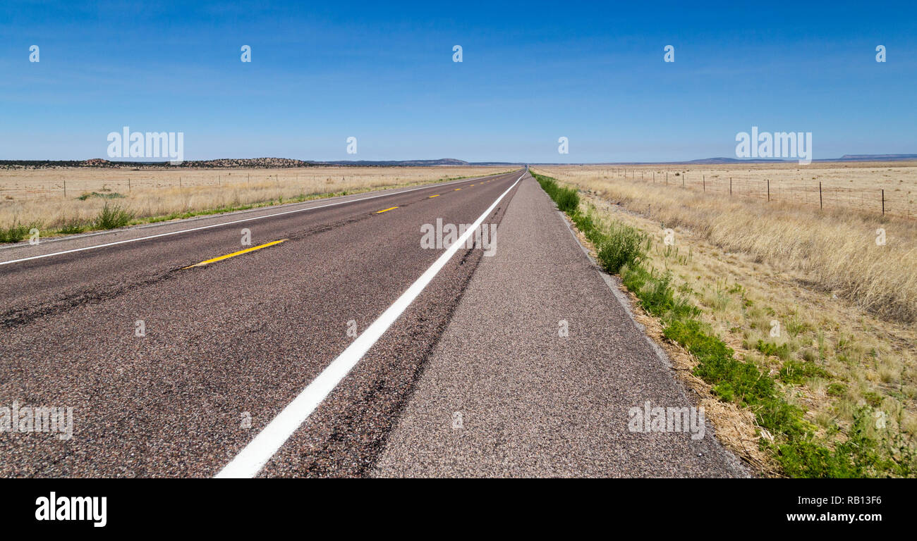 Route 66 between Seligman and Kingman US 66 was established on November 11,  1926, with road signs erected the following year. It became a symbol of es  Stock Photo - Alamy