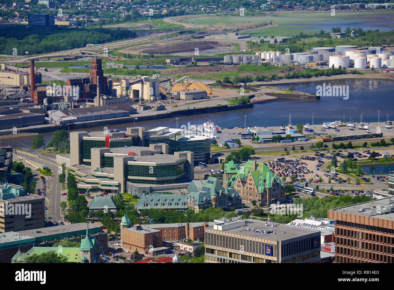 Views of Port of Quebec, Canada Stock Photo Alamy