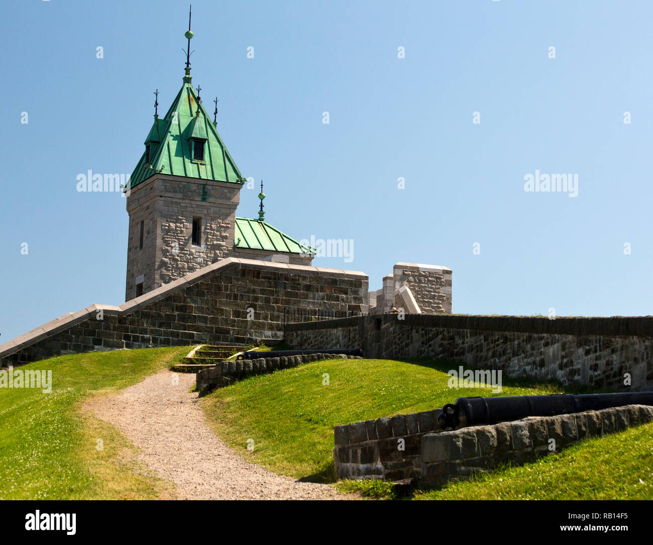 Walls of the Old City of Quebec Stock Photo Alamy