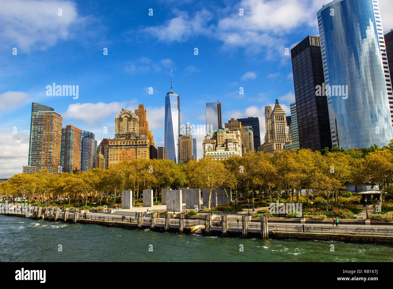 Lower manhattan skyline view hi-res stock photography and images - Alamy