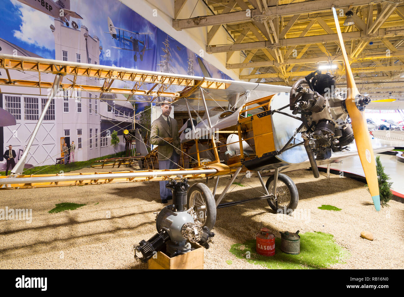 Cranwell CLA.4 at the Edmonton Aviation Museum Stock Photo