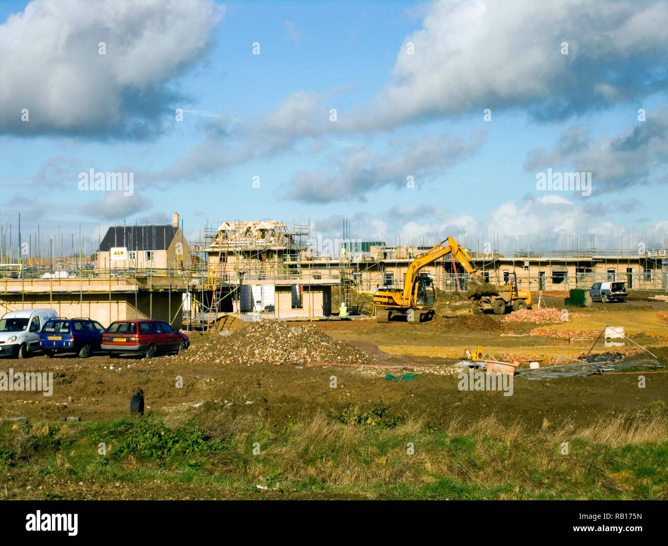 Housing on Greenfield site off Norse Road, Bedford Stock Photo Alamy