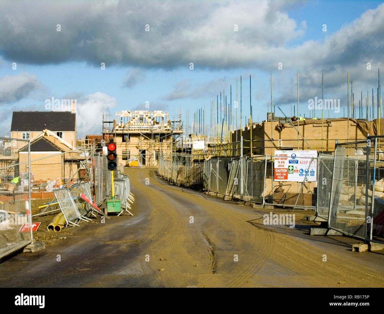 Housing on Greenfield site off Norse Road, Bedford Stock Photo Alamy