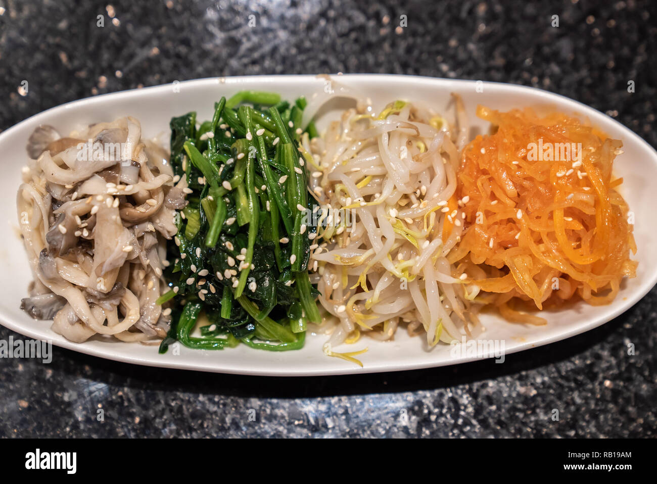mix korean style salad vegetable Stock Photo