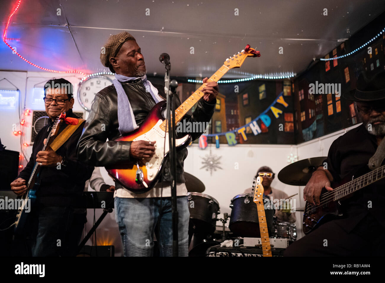 Franklin Bell's Blues Sunday, December 30, 2018 held at Bell's garage beind his South