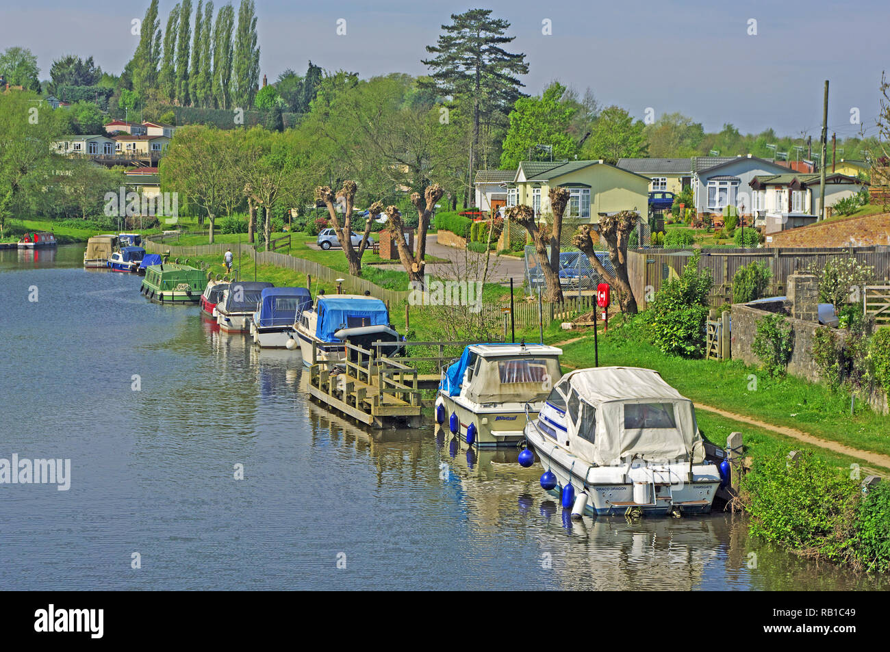 East Farleigh, River Medway, Kent Stock Photo Alamy