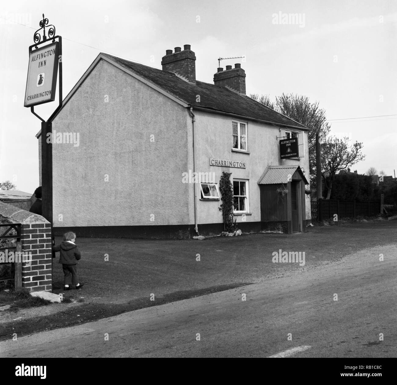 Alfington Inn pub in 1974 number 0199 Stock Photo