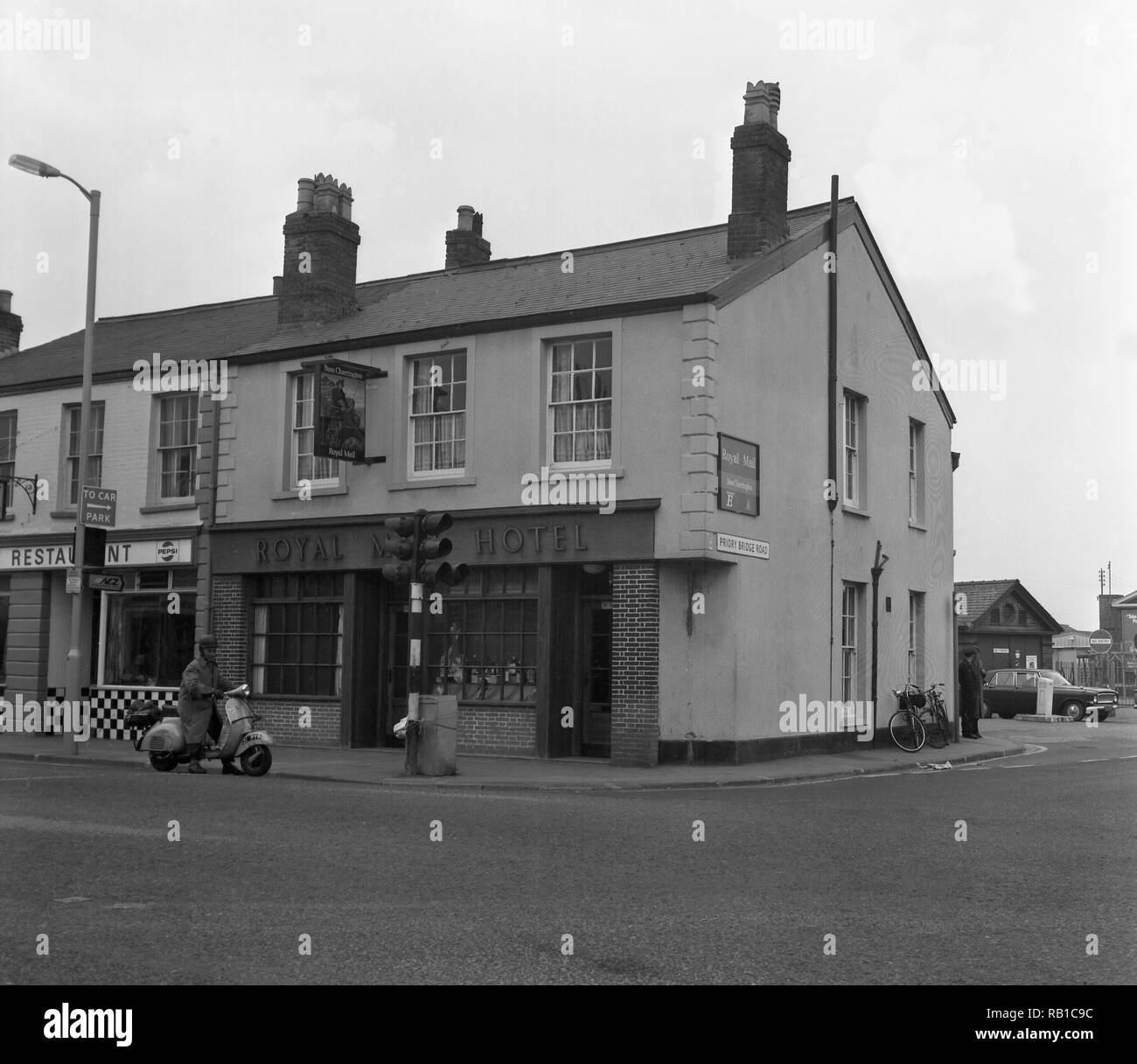 The Royal Mail Hotel, Taunton in 1973 or 74 number 0219 Stock Photo