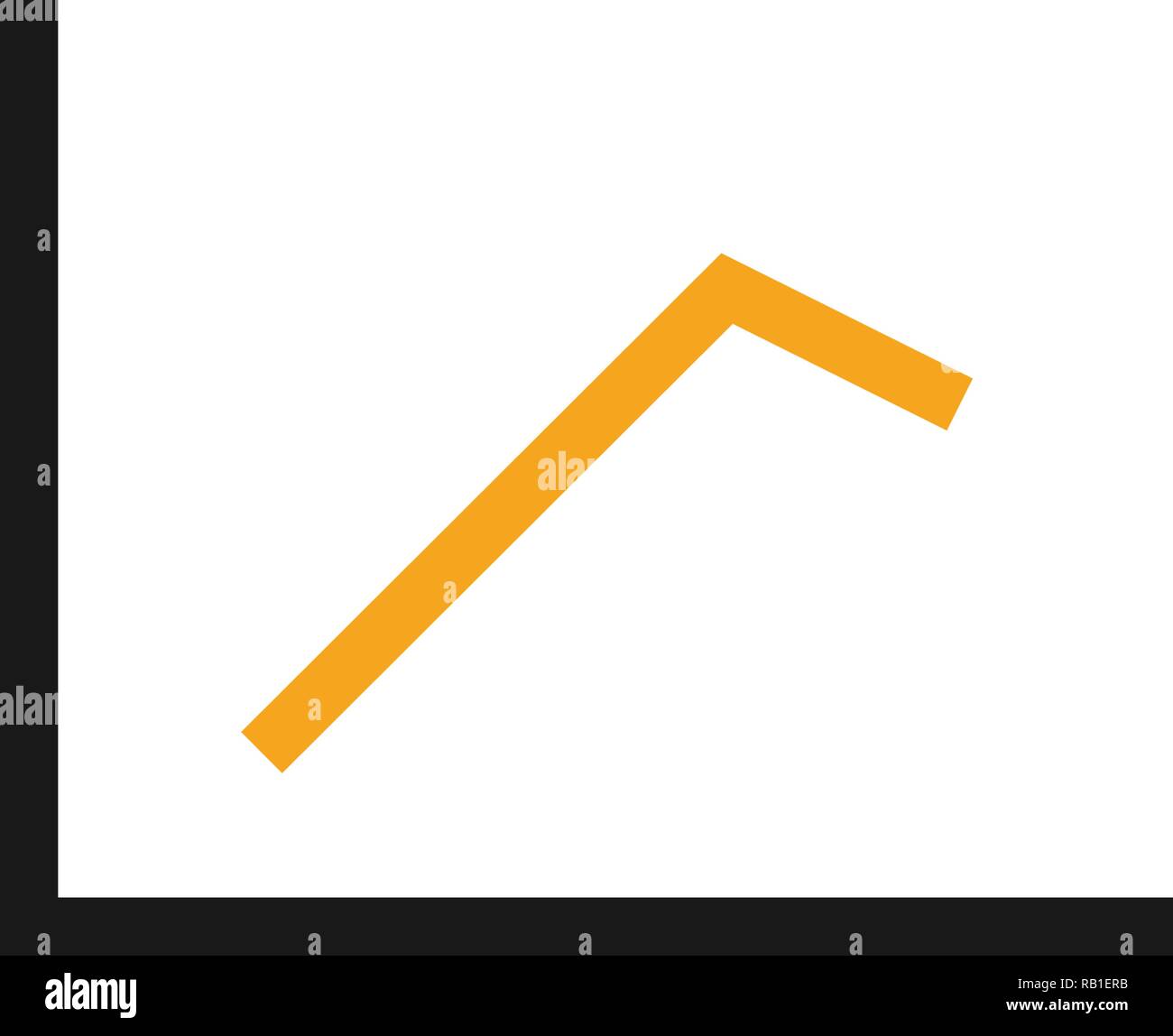 Line chart graphic icon design template illustration Stock Vector Image ...