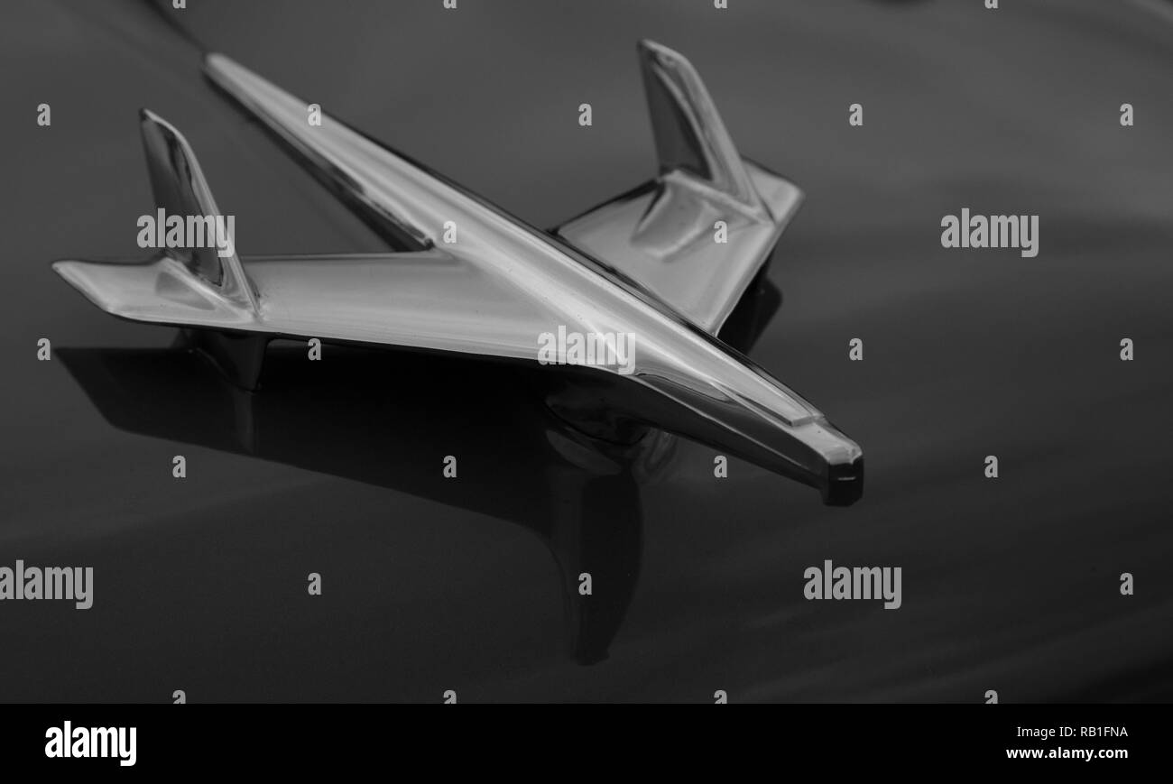 Classic auto hood ornaments Stock Photo Alamy