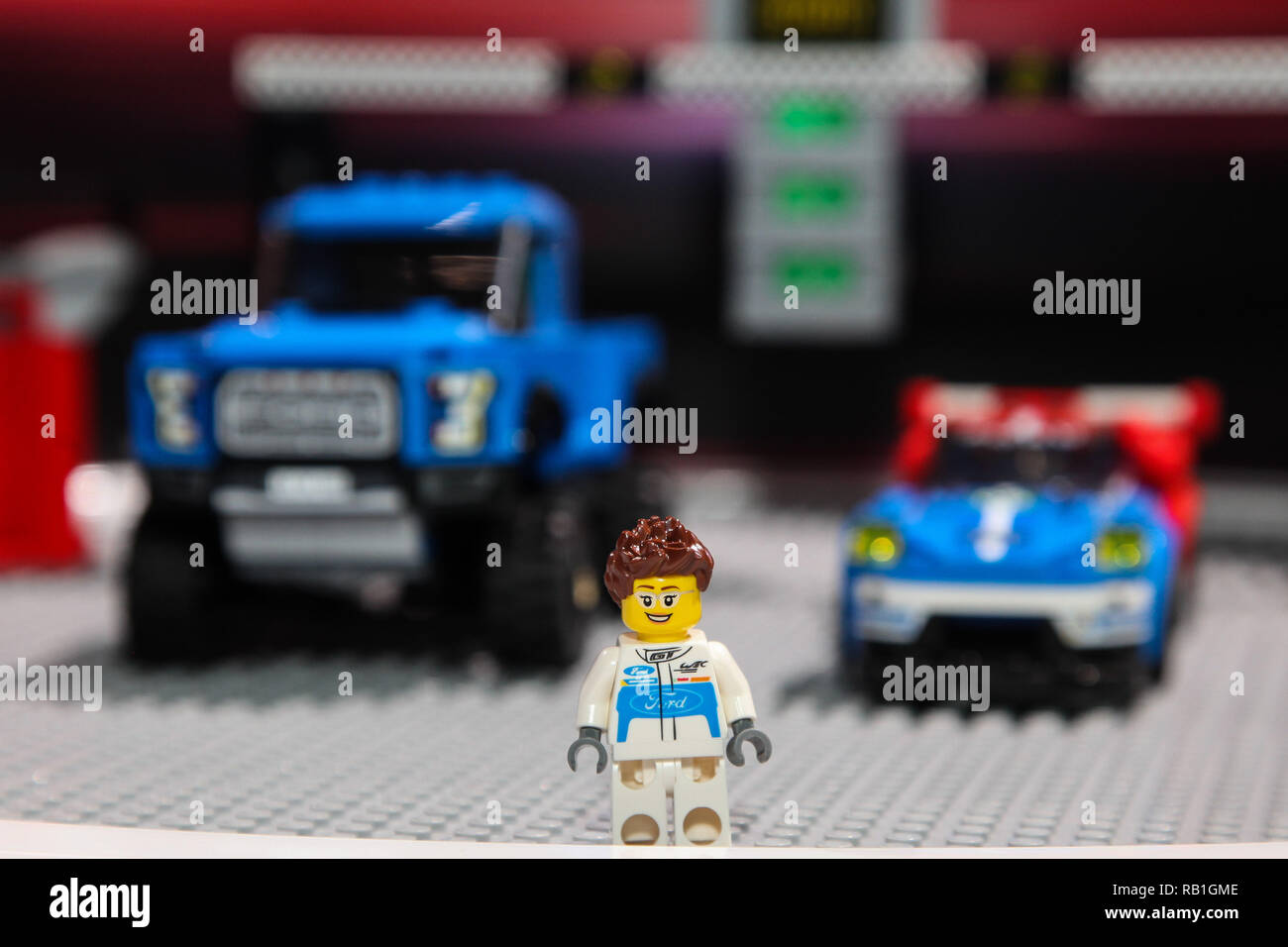 New York City March 28 Ford Figuere Made From Lego Shown At The New
